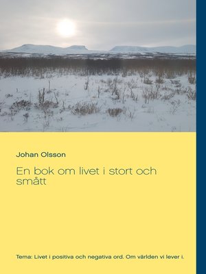 cover image of En bok om livet i stort och smått